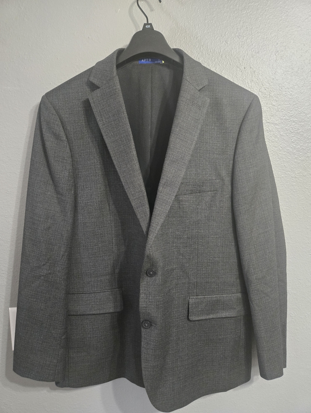 Apt. 9 Slim Fit Grey Suit Jacket  Size 46R